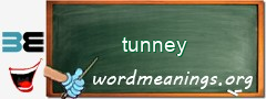 WordMeaning blackboard for tunney